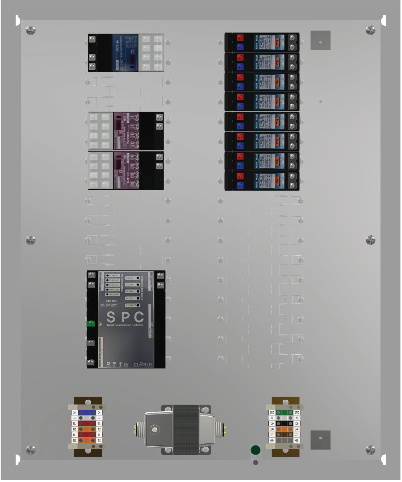 8 Load ON/OFF & Dimming Lighting Control Panel