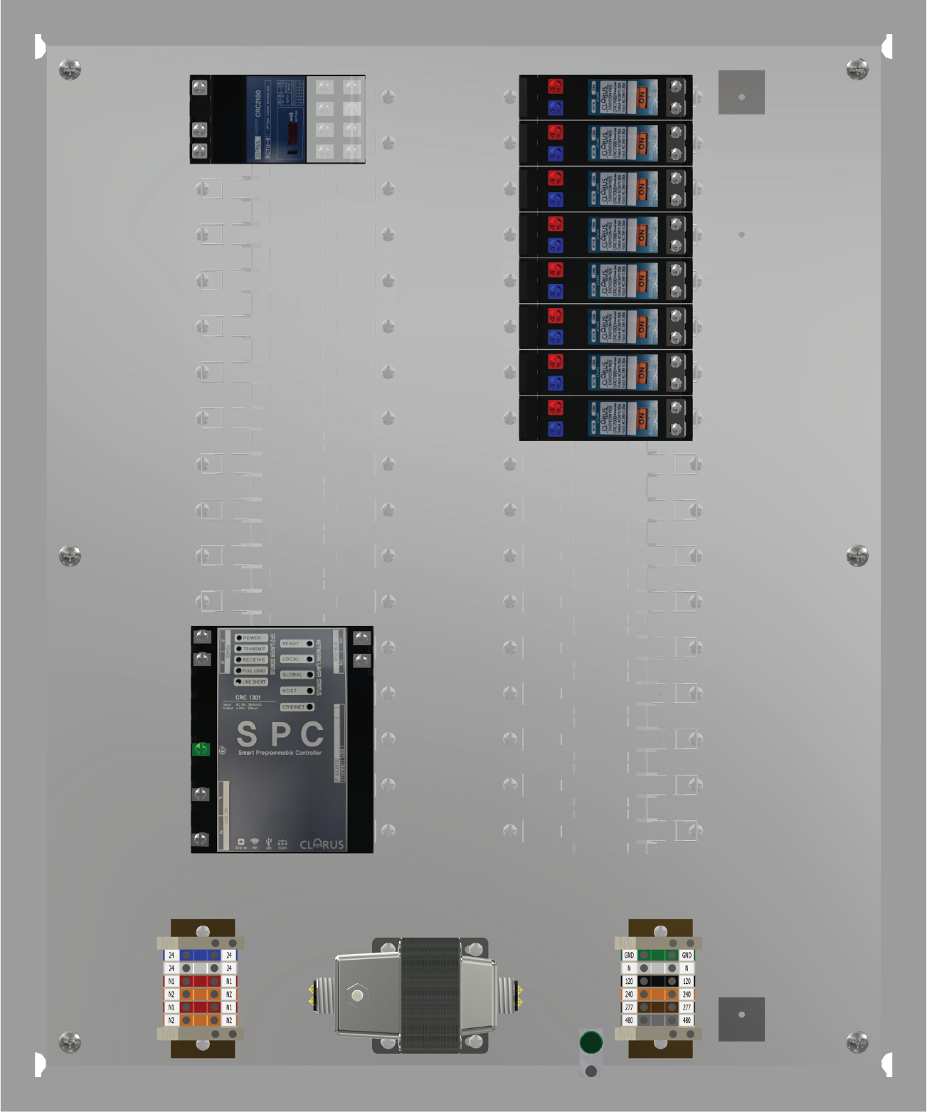 8 Zone ON/OFF Lighting Control Panel